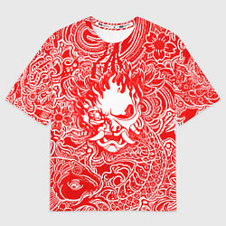 Футболка оверсайз мужская Samurai, цвет: 3D-принт