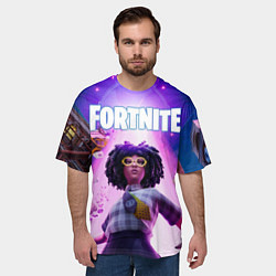 Футболка оверсайз мужская Фортнайт Доктор Слоун - 7 сезон, цвет: 3D-принт — фото 2