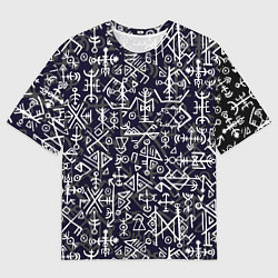 Мужская футболка оверсайз Руны