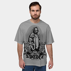Футболка оверсайз мужская The dude, цвет: 3D-принт — фото 2