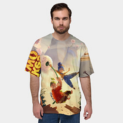 Футболка оверсайз мужская It takes two, цвет: 3D-принт — фото 2