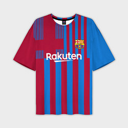 Мужская футболка оверсайз Месси Барселона 20212022