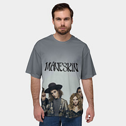 Футболка оверсайз мужская Maneskin, цвет: 3D-принт — фото 2