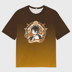 Футболка оверсайз мужская Genshin Impact - Zhongli, цвет: 3D-принт