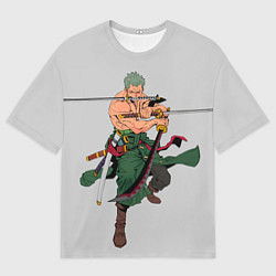 Футболка оверсайз мужская Арт Ророноа Зоро, One Piece, цвет: 3D-принт