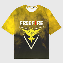 Мужская футболка оверсайз FREEFIRE YELLOW SMOKE Z