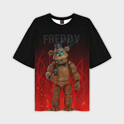 Мужская футболка оверсайз FNAF FREDDY