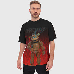 Футболка оверсайз мужская FNAF FREDDY, цвет: 3D-принт — фото 2