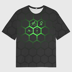 Футболка оверсайз мужская Триатлон спортсмены, цвет: 3D-принт