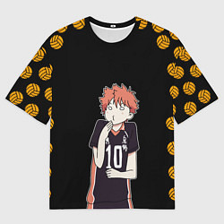 Мужская футболка оверсайз ХИНАТА ВОЛЕЙБОЛ!!