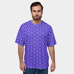 Футболка оверсайз мужская Geometric Background, цвет: 3D-принт — фото 2