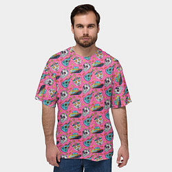 Футболка оверсайз мужская День мертвых, цвет: 3D-принт — фото 2