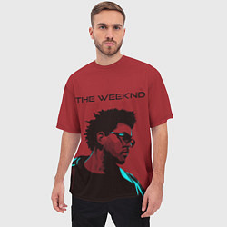 Футболка оверсайз мужская The weeknd, цвет: 3D-принт — фото 2