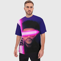 Футболка оверсайз мужская The Weeknd - Blinding Lights, цвет: 3D-принт — фото 2
