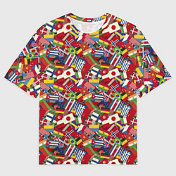 Футболка оверсайз мужская Страны Мира, цвет: 3D-принт