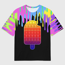 Мужская футболка оверсайз ICE CREAM POP-IT