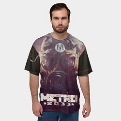 Футболка оверсайз мужская MERTO 2033 ПРОТИВОГАЗ, цвет: 3D-принт — фото 2