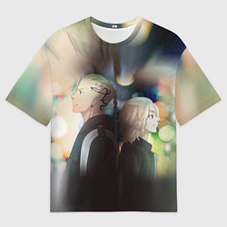 Футболка оверсайз мужская Tokyo Revengers Токийские Мстители Z, цвет: 3D-принт