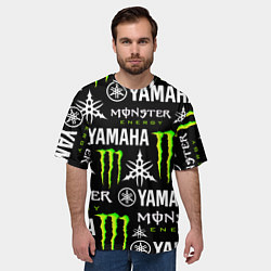 Футболка оверсайз мужская YAMAHA X MONSTER SPORT, цвет: 3D-принт — фото 2