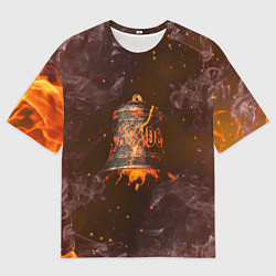 Футболка оверсайз мужская ACDC HELLS BELLS Z, цвет: 3D-принт