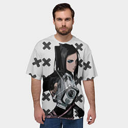 Футболка оверсайз мужская Риэл Мэйер из Эрго Прокси, цвет: 3D-принт — фото 2