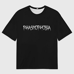Мужская футболка оверсайз Phasmophobia logo
