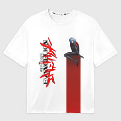 Футболка оверсайз мужская EVANGELION ПИЛОТ EVA, цвет: 3D-принт