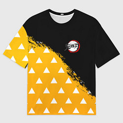 Футболка оверсайз мужская КОСТЮМ ЗЕНИЦУ ZENITSU KNY, цвет: 3D-принт