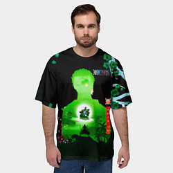 Футболка оверсайз мужская Зоро One Piece Большой куш, цвет: 3D-принт — фото 2