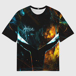 Мужская футболка оверсайз Поднятие уровня в одиночку