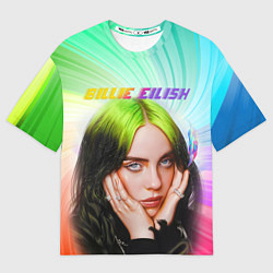 Футболка оверсайз мужская BILLIE EILISH БИЛЛИ АЙЛИШ Z, цвет: 3D-принт