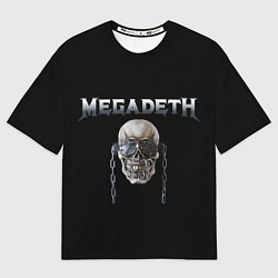 Футболка оверсайз мужская Megadeth, цвет: 3D-принт