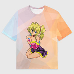 Мужская футболка оверсайз Милая блондинка 18