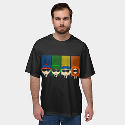 Футболка оверсайз мужская South park FBI, цвет: 3D-принт — фото 2