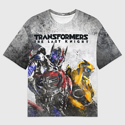 Мужская футболка оверсайз Оптимус и Бамблби