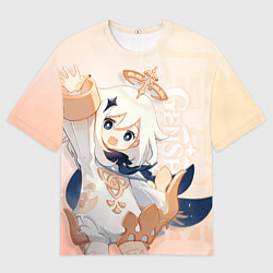 Футболка оверсайз мужская Genshin Impact, Паймон, цвет: 3D-принт