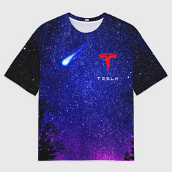 Мужская футболка оверсайз TESLA КОМЕТА