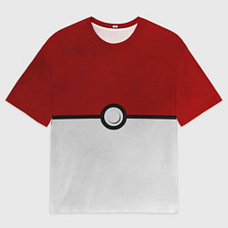 Футболка оверсайз мужская Покебол, цвет: 3D-принт