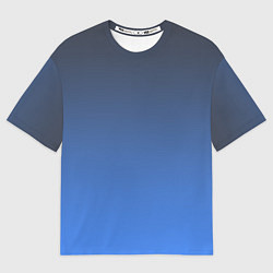 Мужская футболка оверсайз DARK OCEAN GRADIENT