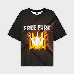 Футболка оверсайз мужская FREE FIRE GRAND MASTER, цвет: 3D-принт