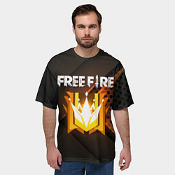 Футболка оверсайз мужская FREE FIRE GRAND MASTER, цвет: 3D-принт — фото 2