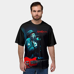 Футболка оверсайз мужская Агата Кристи Глеб Самойлов, цвет: 3D-принт — фото 2