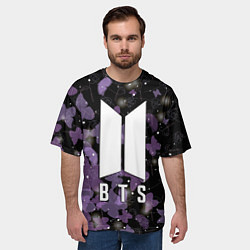 Футболка оверсайз мужская BTS BUTTERFLIES БАБОЧКИ, цвет: 3D-принт — фото 2