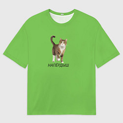 Футболка оверсайз мужская НАПЁРДЫШ, цвет: 3D-принт