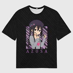 Футболка оверсайз мужская Адзуса Накано K-on, цвет: 3D-принт