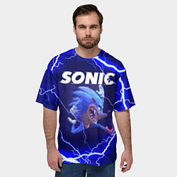 Футболка оверсайз мужская SONIC СОНИК Z, цвет: 3D-принт — фото 2