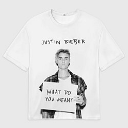 Мужская футболка оверсайз JUSTIN BIEBER