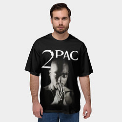 Футболка оверсайз мужская TUPAC, цвет: 3D-принт — фото 2