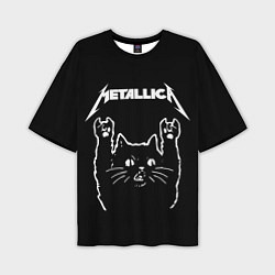 Футболка оверсайз мужская METALLICA МЕТАЛЛИКА, цвет: 3D-принт