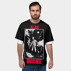 Футболка оверсайз мужская ALAN WAKE ART, цвет: 3D-принт — фото 2